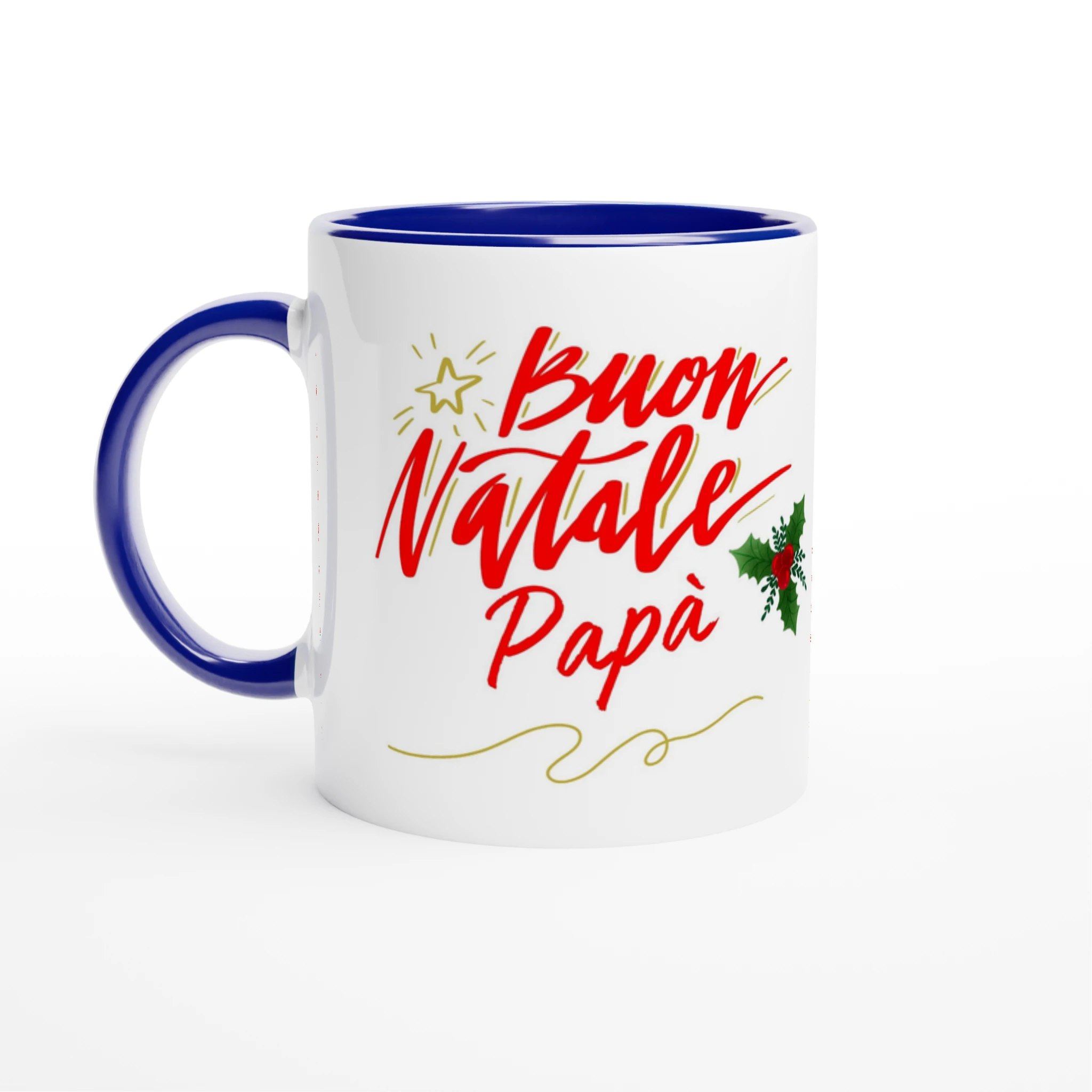 Tazza bianca auguri papà in ceramica 11 once - Regalo ideale per il tuo papà - Nootje store