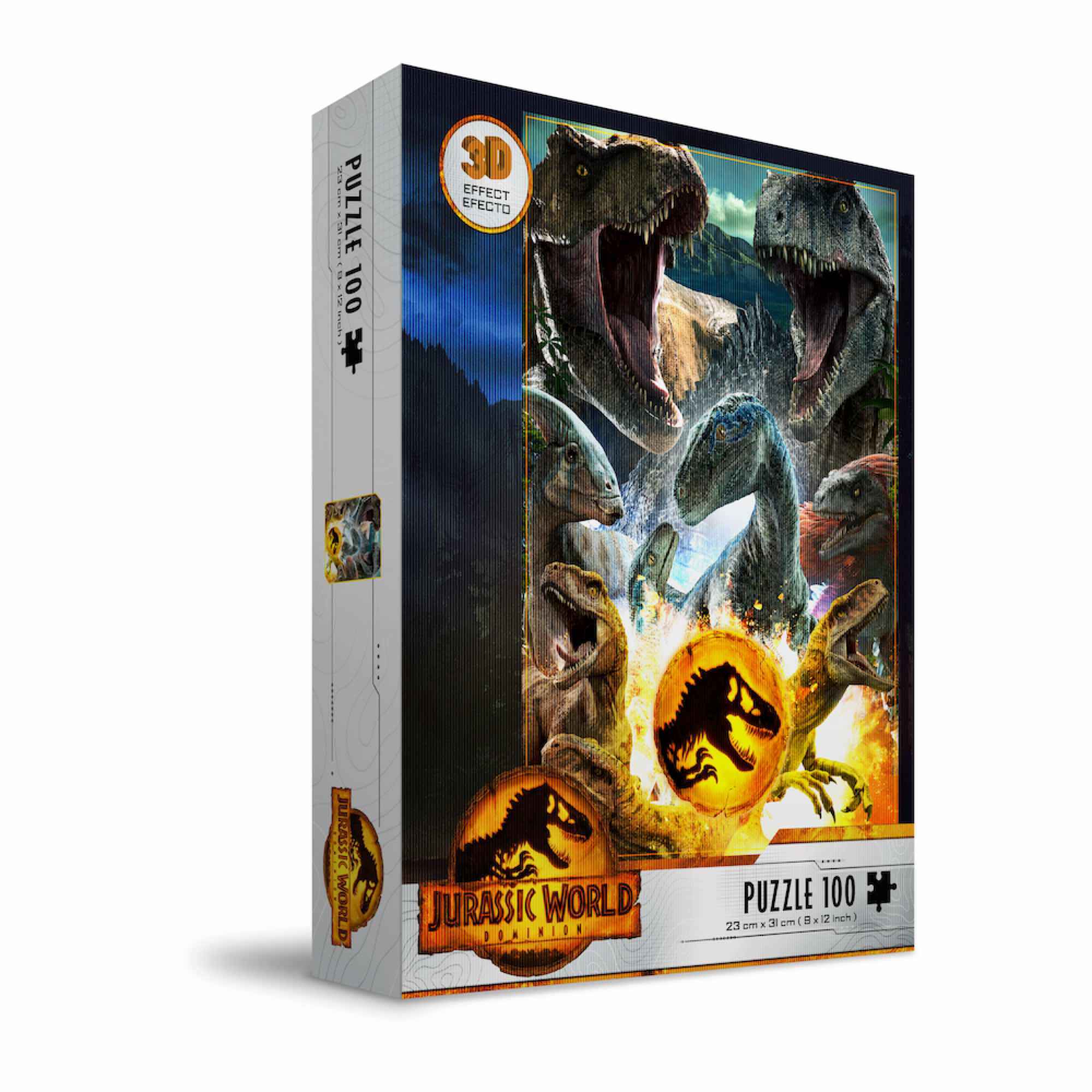 JURASSIC WORLD : CARNIVORI PUZZLE 3D (100 PEZZI) - Nootje store