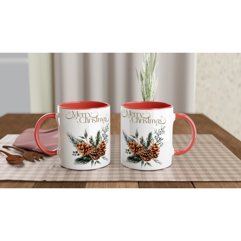 Tazza natalizia ceramica 11 once - Copia tazza bianca per feste - Nootje store