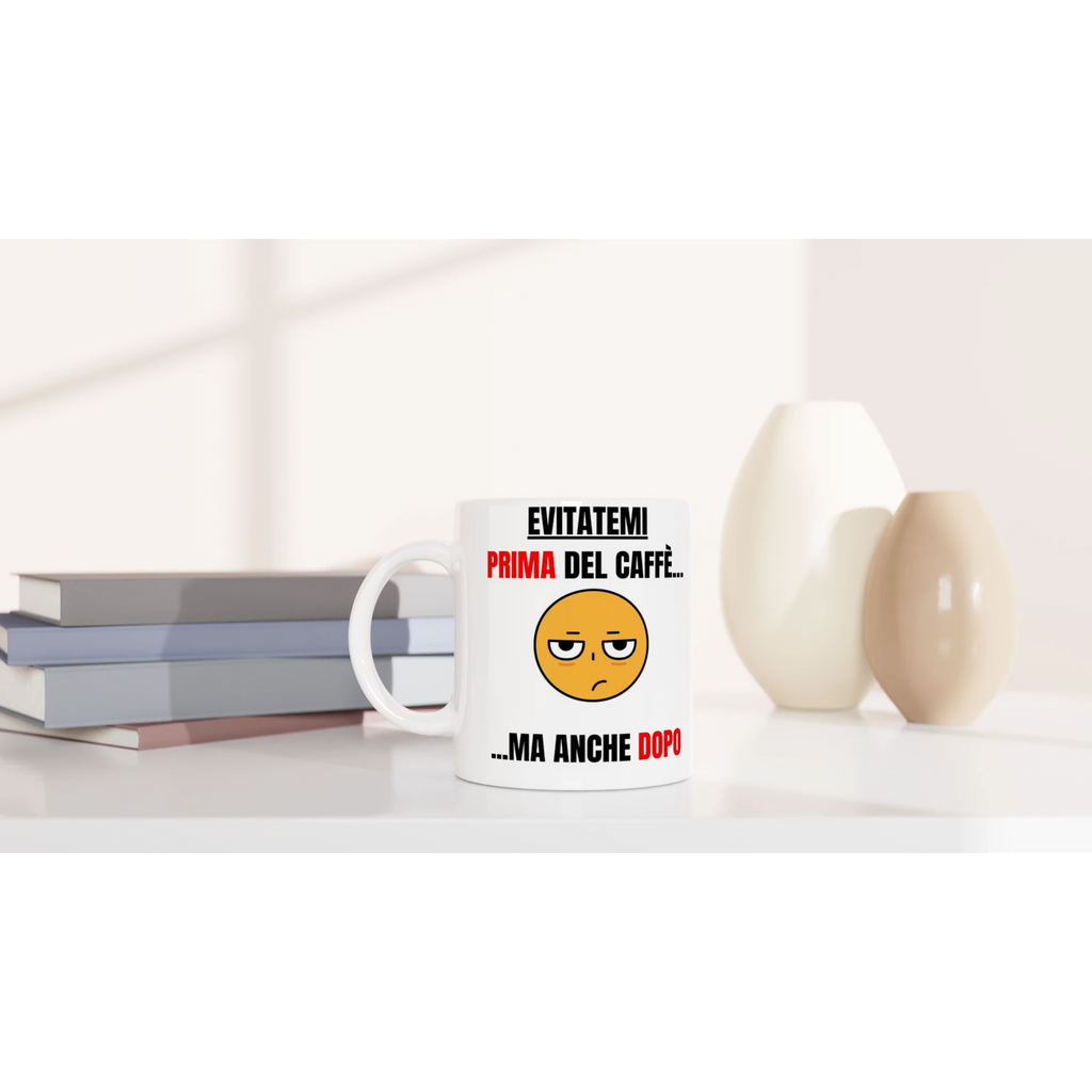 Tazza ceramica 11 once bianca in alta qualità - Nootje store