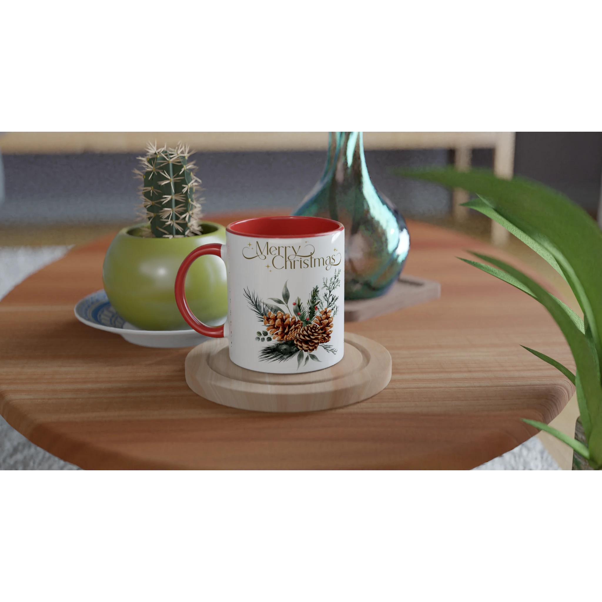 Tazza natalizia ceramica 11 once - Copia tazza bianca per feste - Nootje store