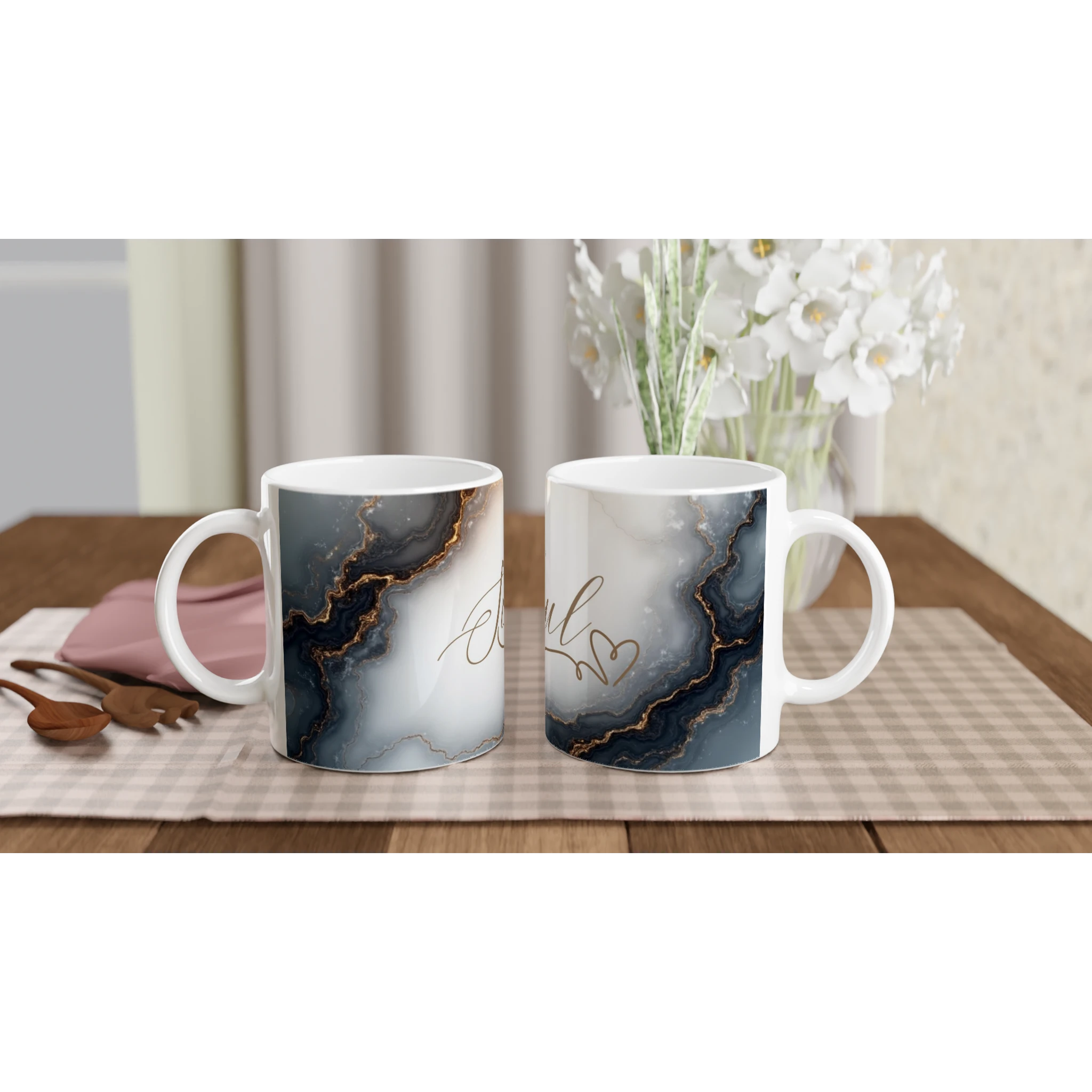 Tazza bianca in ceramica 11 once - Nootje store