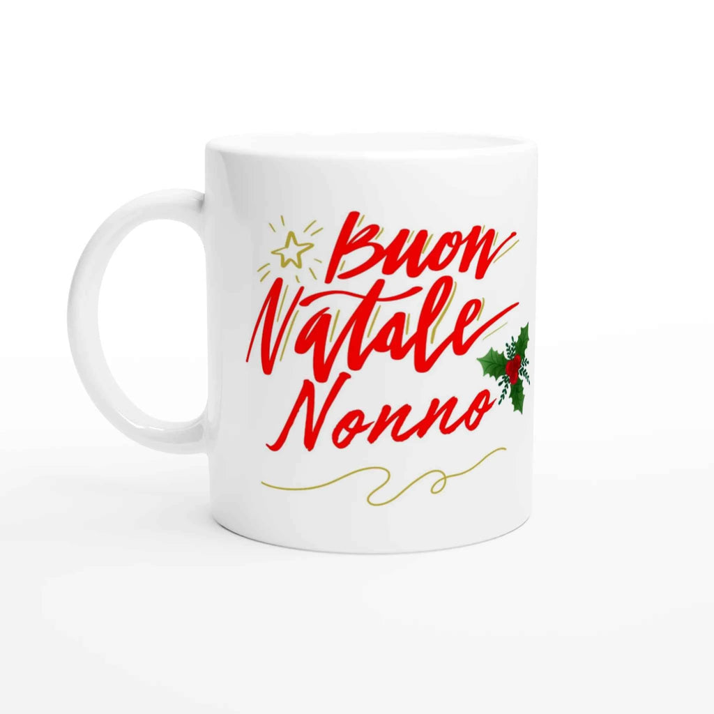 Tazza auguri nonno ceramica 11 once bianca