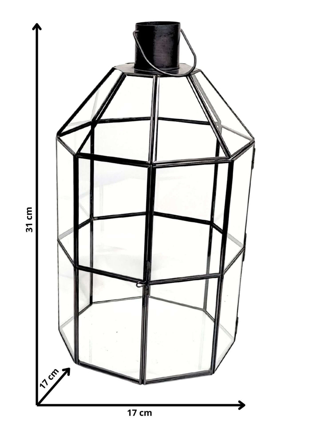Terrarium geometrico Faro di Cristallo 2TR078 - Nootje store