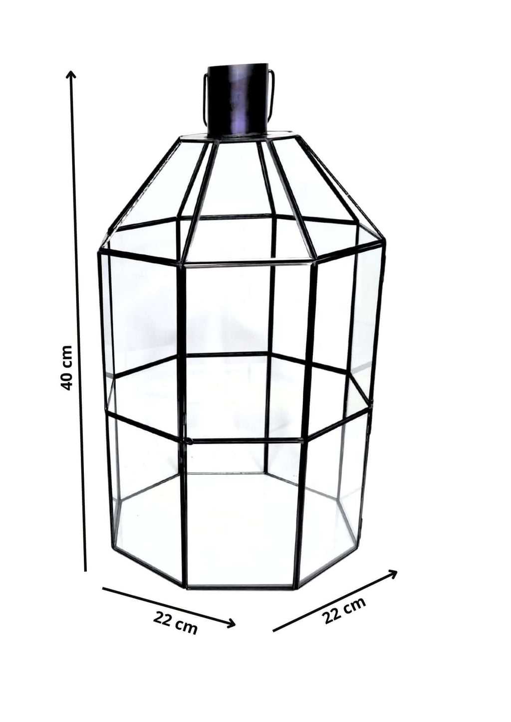Terrarium geometrico Torre di Vetro 2TR077 - Nootje store